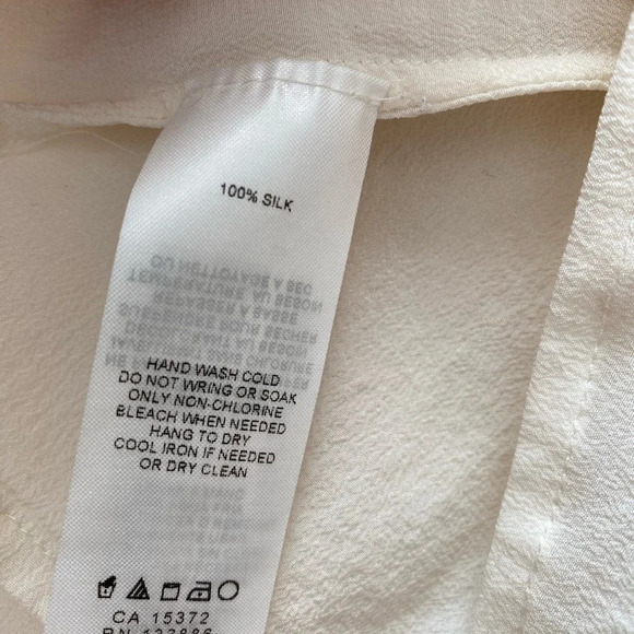 JOE FRESH - Ruffle Collar Silk Blouse - Picture 5 of 6